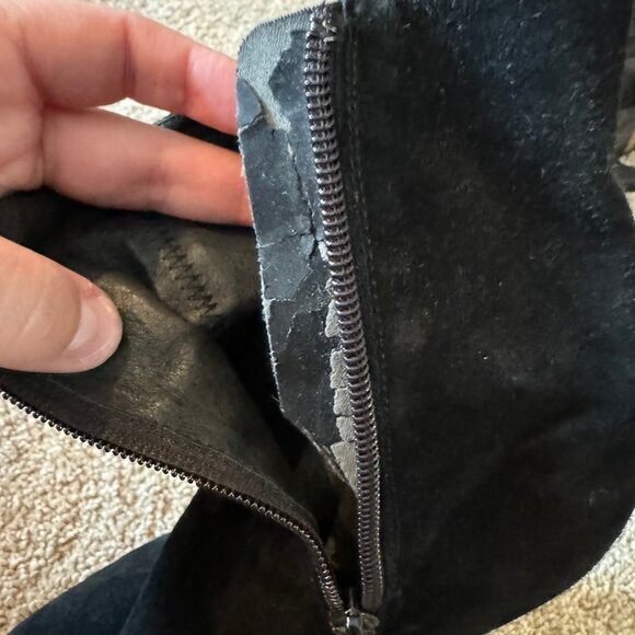 Jeffrey Campbell Pointed Toe High Heel Black Suede Ankle Booties - Picture 12 of 15